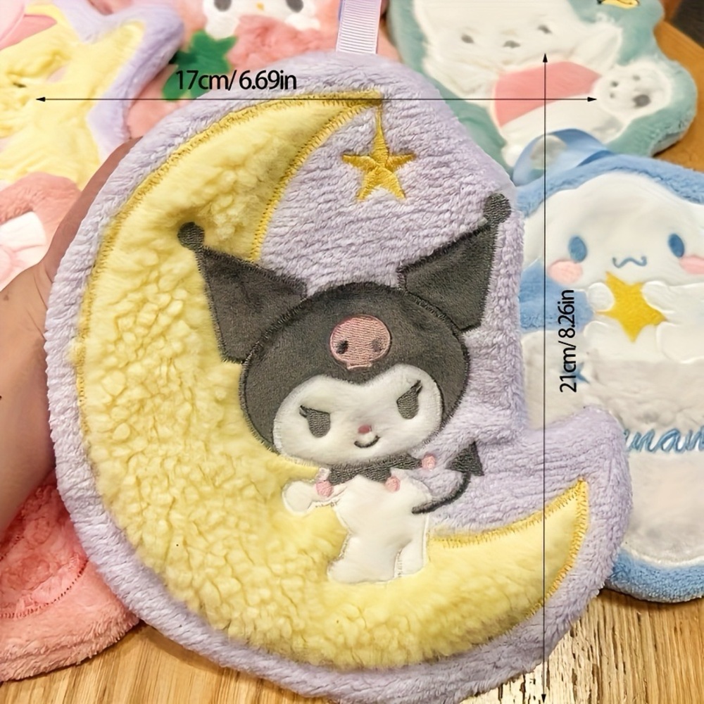 Sanrio KUROMI 1 Hanging Padded Thick Wash Cloth - Picture 5 of 7
